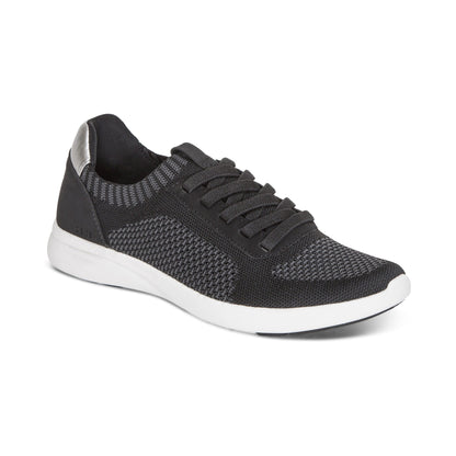 Aetrex Teagan Arch Support Sneaker - Black