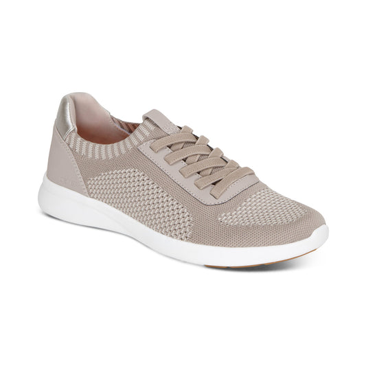 Aetrex Teagan Arch Support Sneaker - Oatmeal