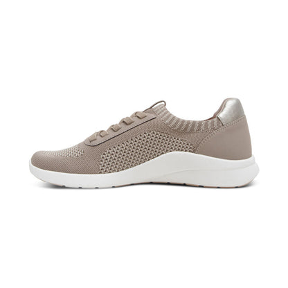 Aetrex Teagan Arch Support Sneaker - Oatmeal