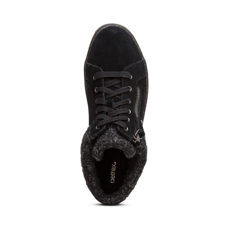 Aetrex Bonnie Arch Support Sneaker - Black