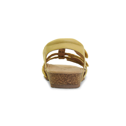 Aetrex Reese Adjustable Gladiator Sandal - Yellow