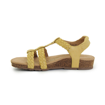 Aetrex Reese Adjustable Gladiator Sandal - Yellow