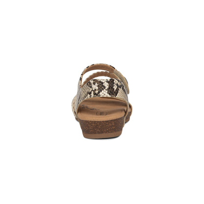 Aetrex Jillian Braided Quarter Strap Sandal - Snake