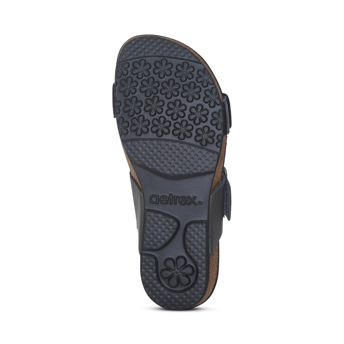 Aetrex Daisy Adjustable Slide - Black