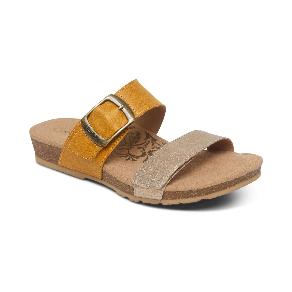 Aetrex Daisy Adjustable Slide - Sunflower