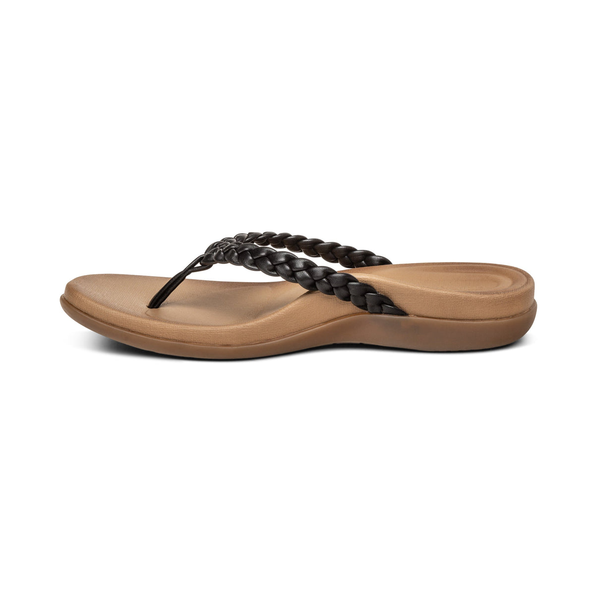 Aetrex Rachel Thong Sandal - Black