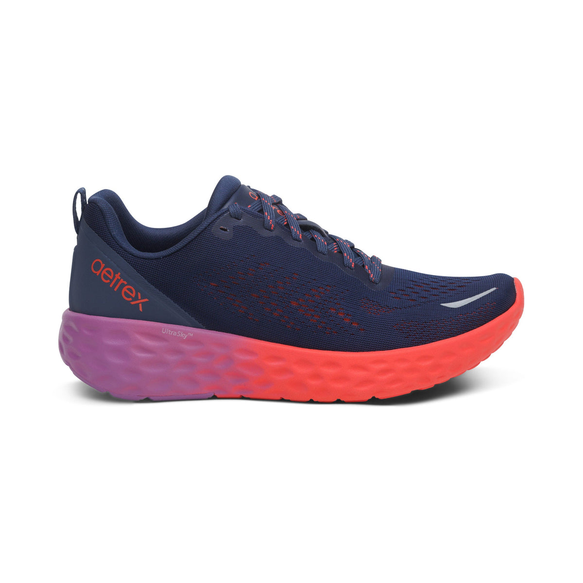 Aetrex Danika Arch Support Sneaker - Navy Coral