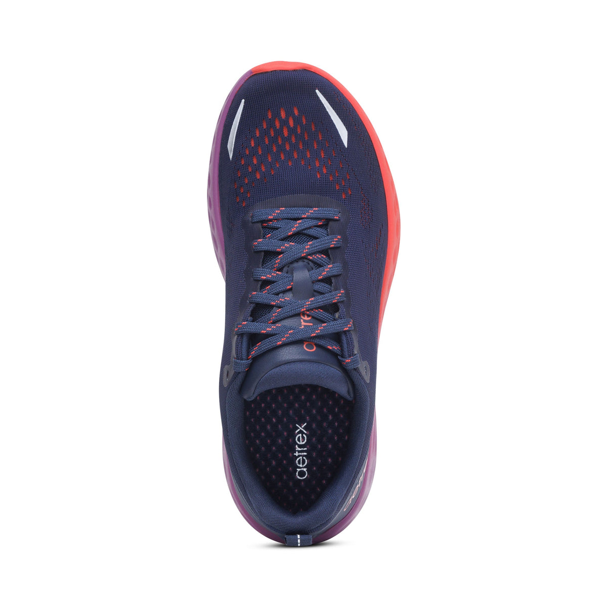 Aetrex Danika Arch Support Sneaker - Navy Coral