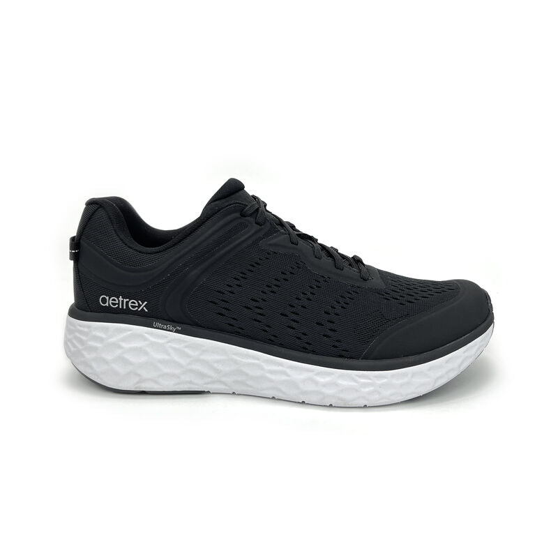 Aetrex Chase Arch Support Sneaker - Black