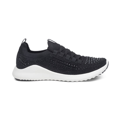 Aetrex Carly Arch Support Sneaker - Black Sparkle