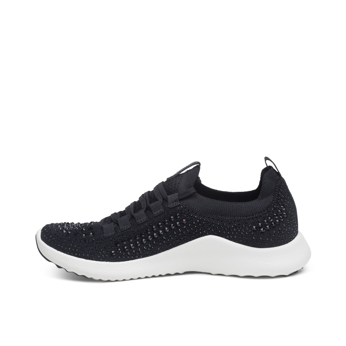 Aetrex Carly Arch Support Sneaker - Black Sparkle