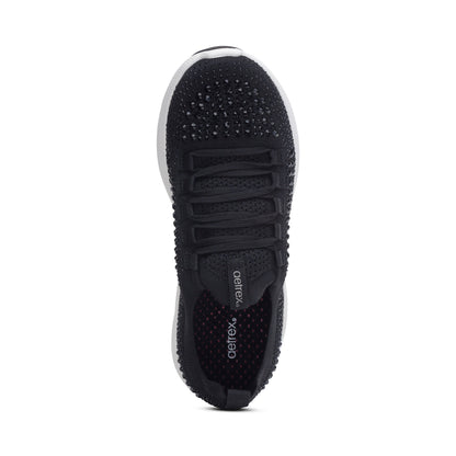 Aetrex Carly Arch Support Sneaker - Black Sparkle