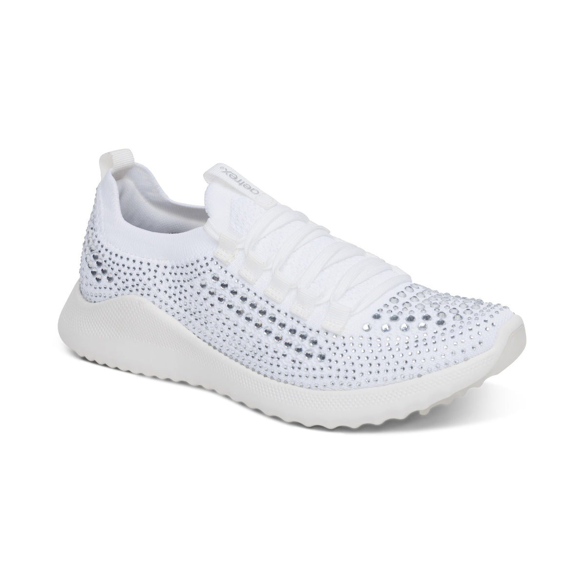 Aetrex Carly Arch Support Sneaker - White Sparkle