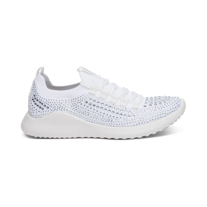 Aetrex Carly Arch Support Sneaker - White Sparkle