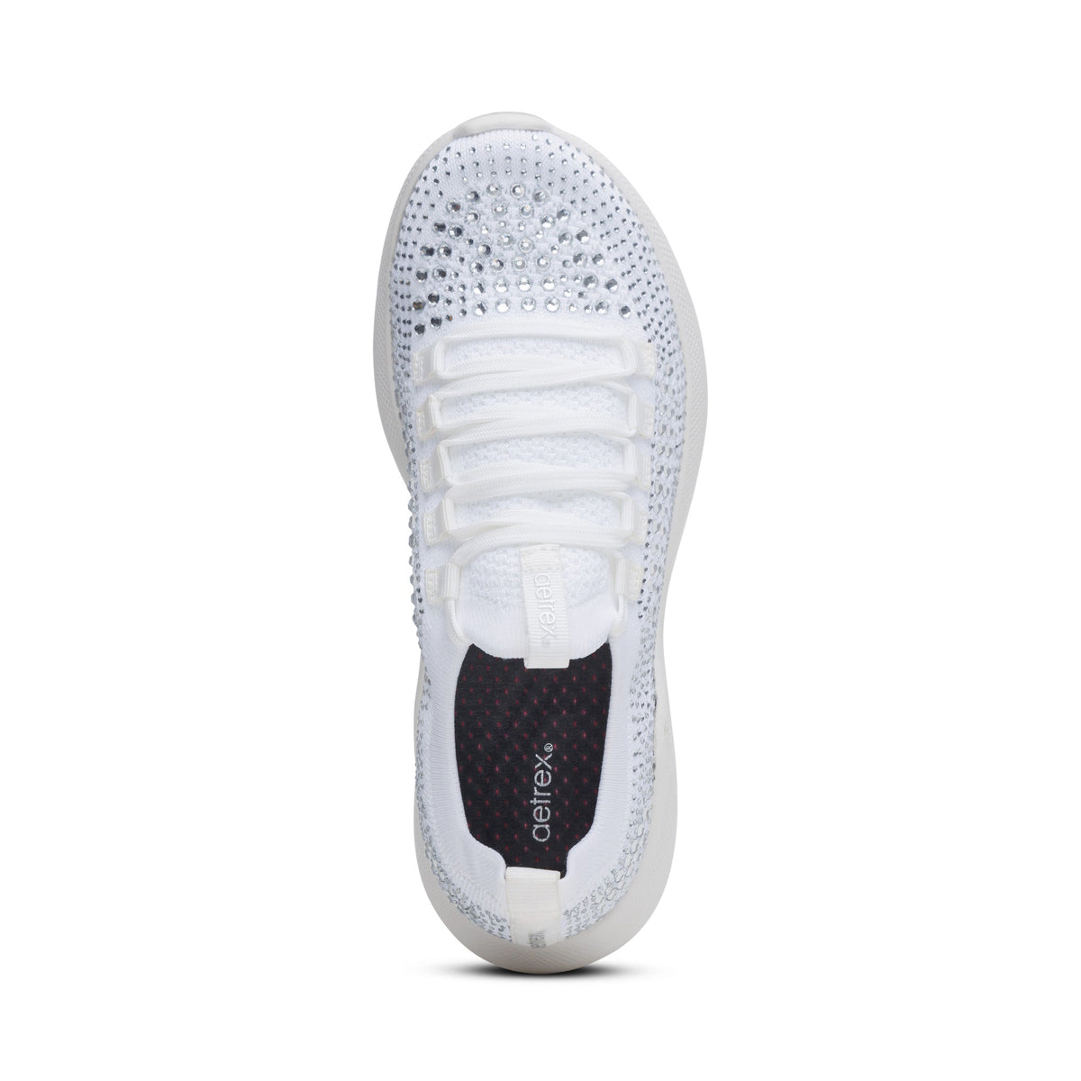 Aetrex Carly Arch Support Sneaker - White Sparkle