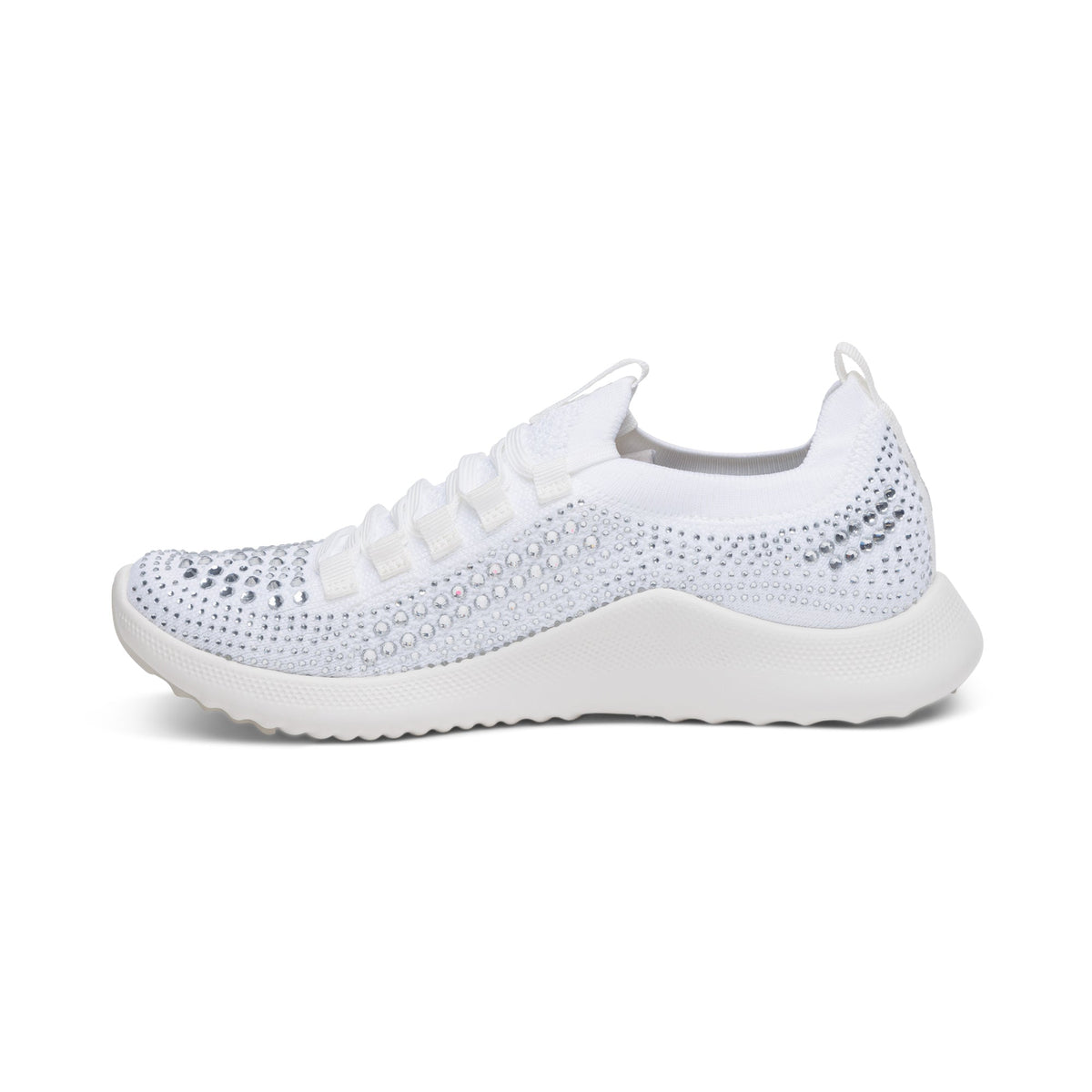 Aetrex Carly Arch Support Sneaker - White Sparkle