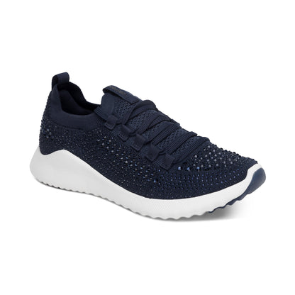 Aetrex Carly Arch Support Sneaker - Navy Sparkle