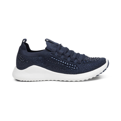 Aetrex Carly Arch Support Sneaker - Navy Sparkle