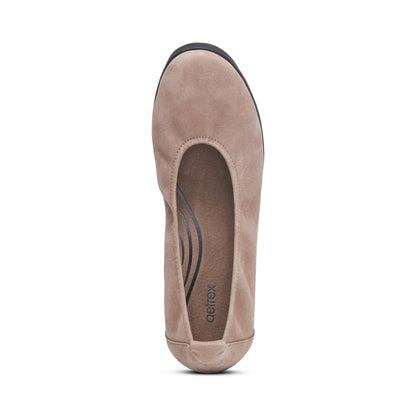 Aetrex Brianna Ballet Flat - Taupe