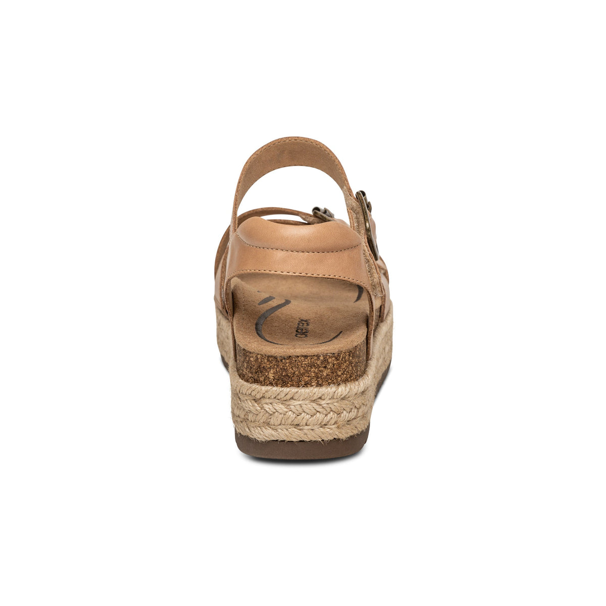 Aetrex Paula Arch Support Platform Sandal - Camel