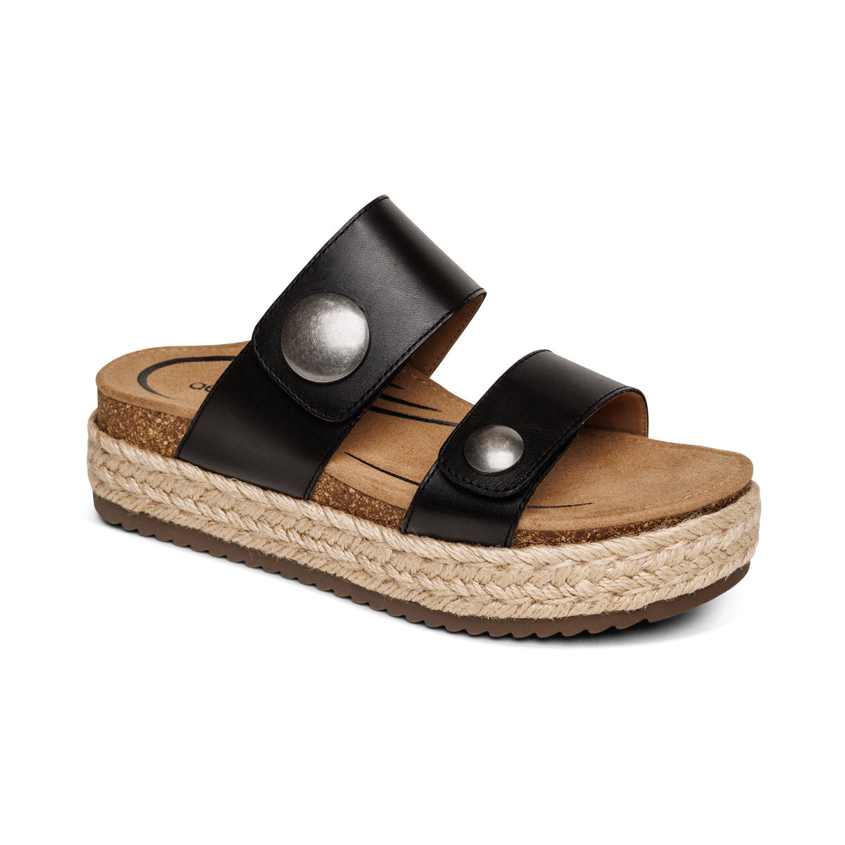 Aetrex Sofie Platform Sandal - Black