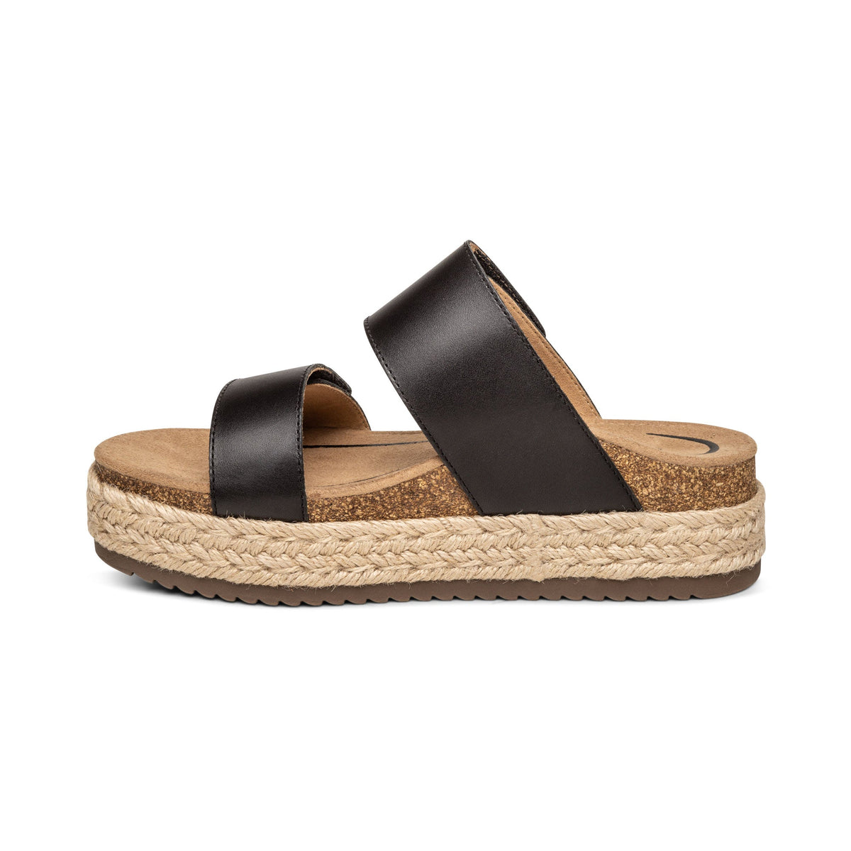 Aetrex Sofie Platform Sandal - Black