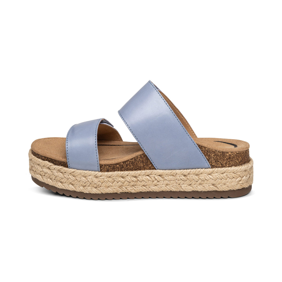 Aetrex Sofie Platform Sandal - Blue