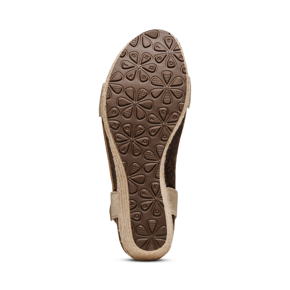 Aetrex Sydney Quarter Strap Espadrille Wedge - Champagne