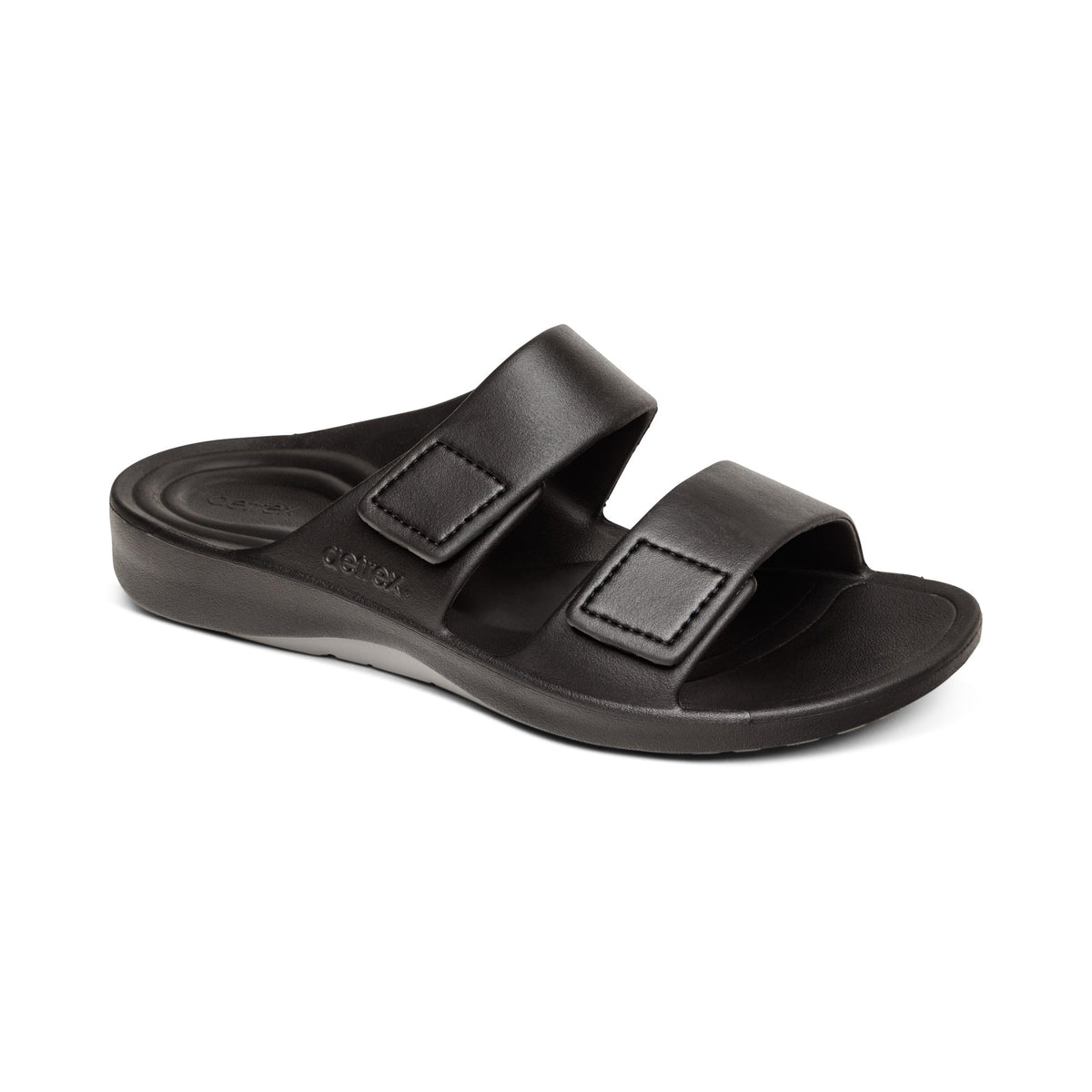 Aetrex Milos Orthotic Men's Slides - Black