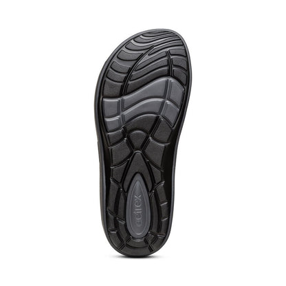 Aetrex Milos Orthotic Men's Slides - Black