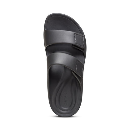 Aetrex Milos Orthotic Men's Slides - Black