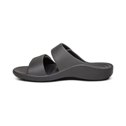 Aetrex Milos Orthotic Men's Slides - Black