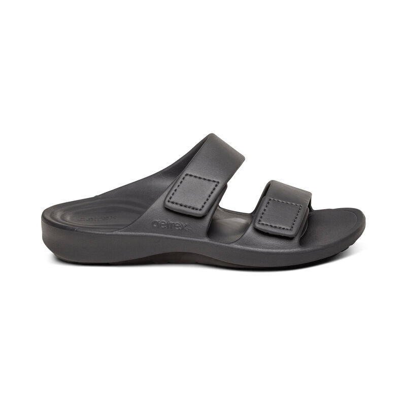 Aetrex Milos Orthotic Men's Slides - Black