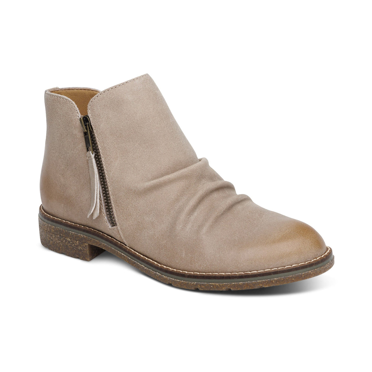 Aetrex Mila Low Boot - Taupe