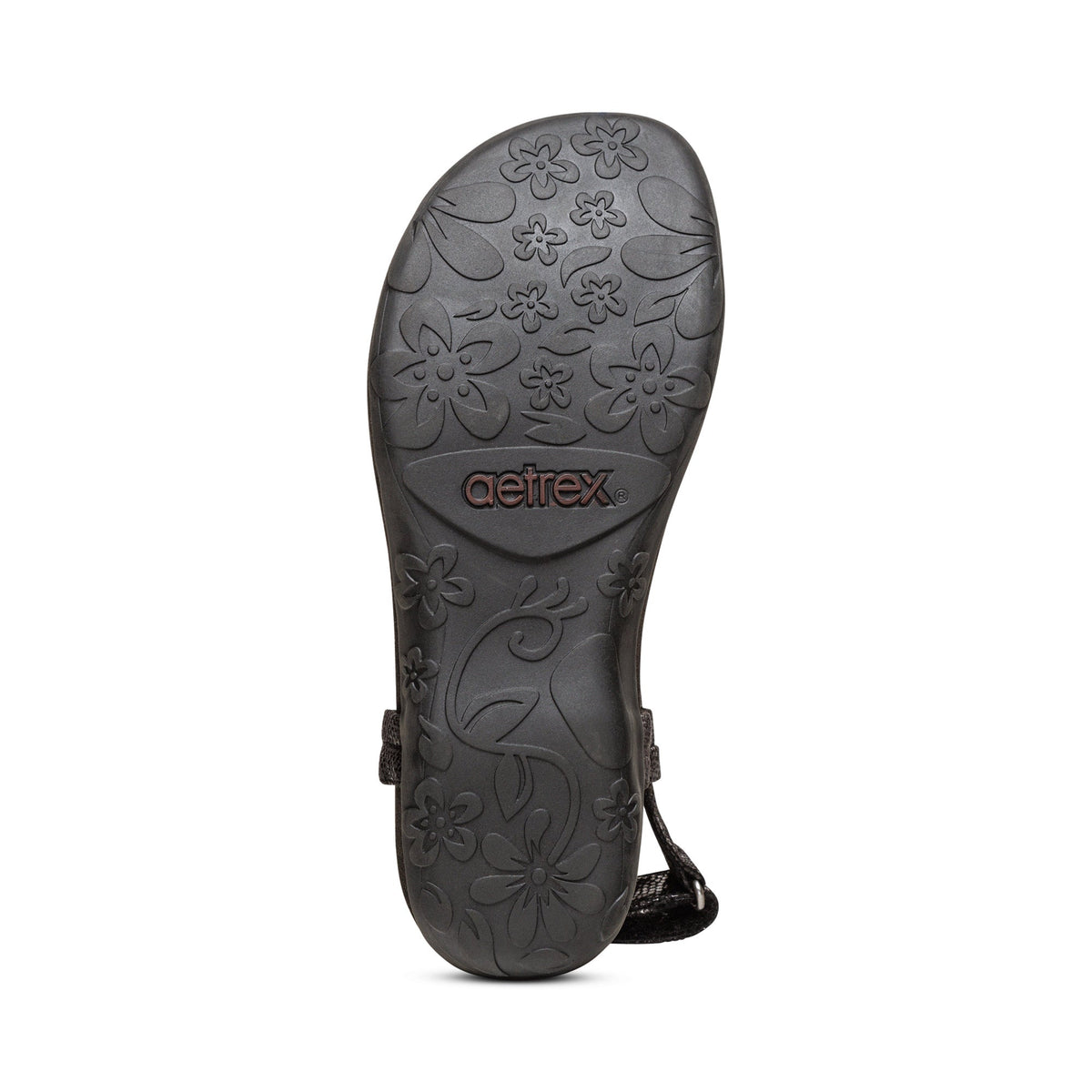 Aetrex Jane Thong Sandal - Black