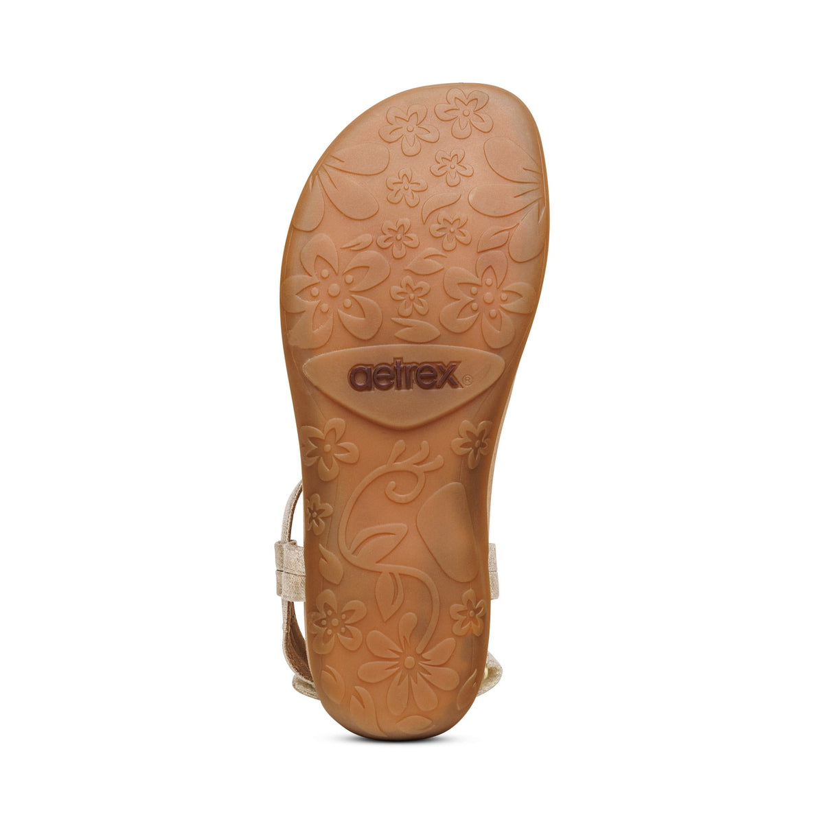 Aetrex Jane Thong Sandal - Gold