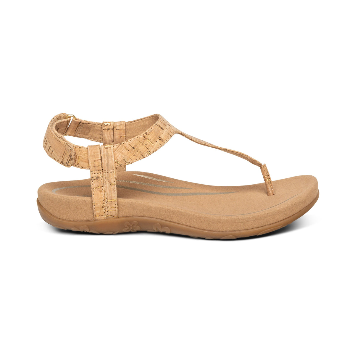 Aetrex Jane Thong Sandal - Cork