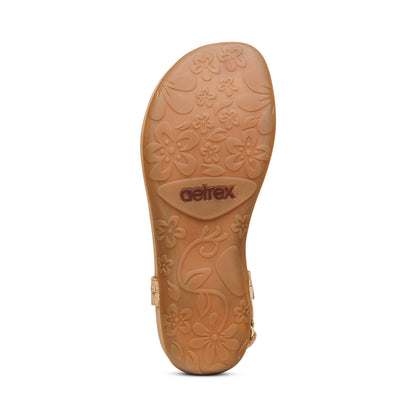 Aetrex Jane Thong Sandal - Cork