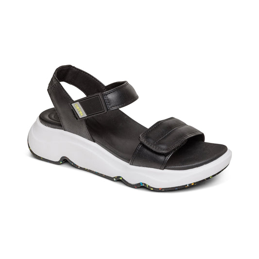 Aetrex Whit Sport Sandal - Black