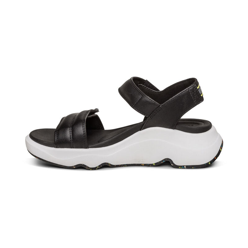 Aetrex Whit Sport Sandal - Black