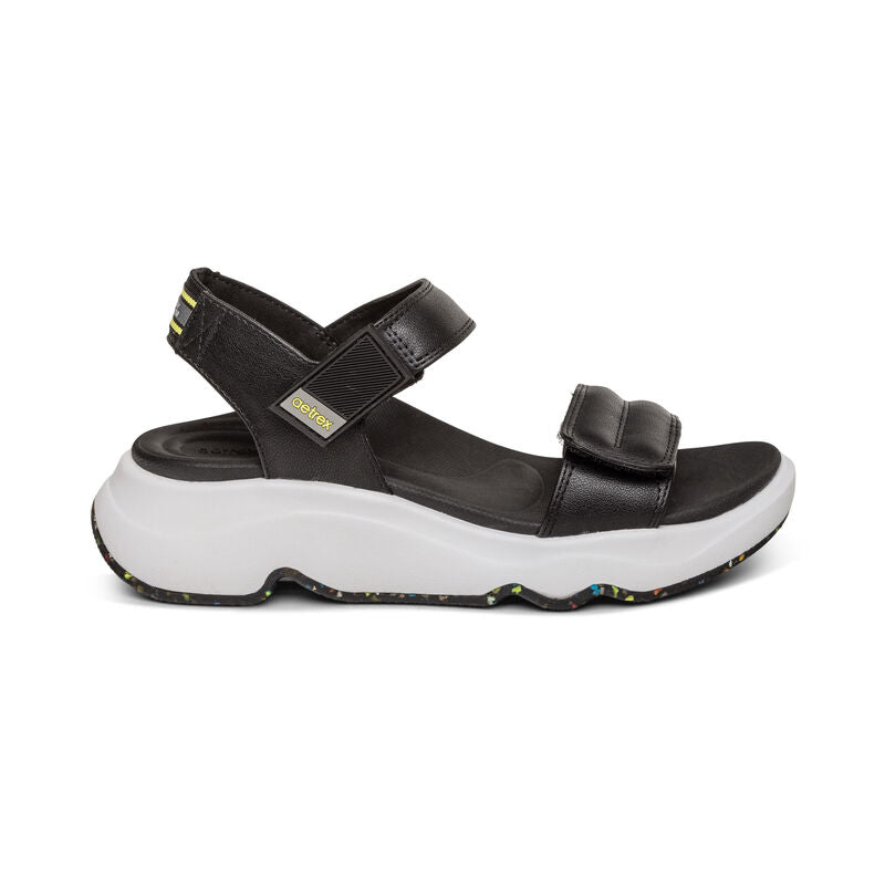 Aetrex Whit Sport Sandal - Black