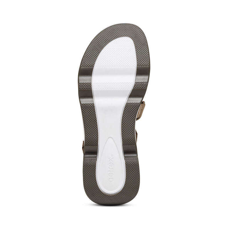 Aetrex Marz Adjustable Sport Sandal - Taupe