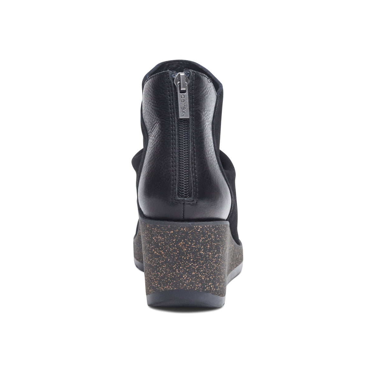 Aetrex Kara Ankle Wedge Boot - Black