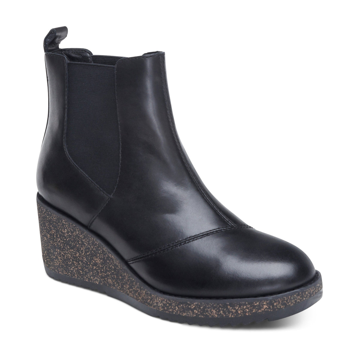 Aetrex Dawn Wedge Boot - Black