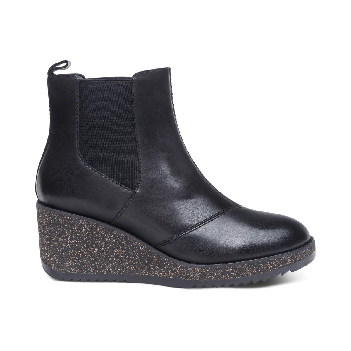 Aetrex Dawn Wedge Boot - Black