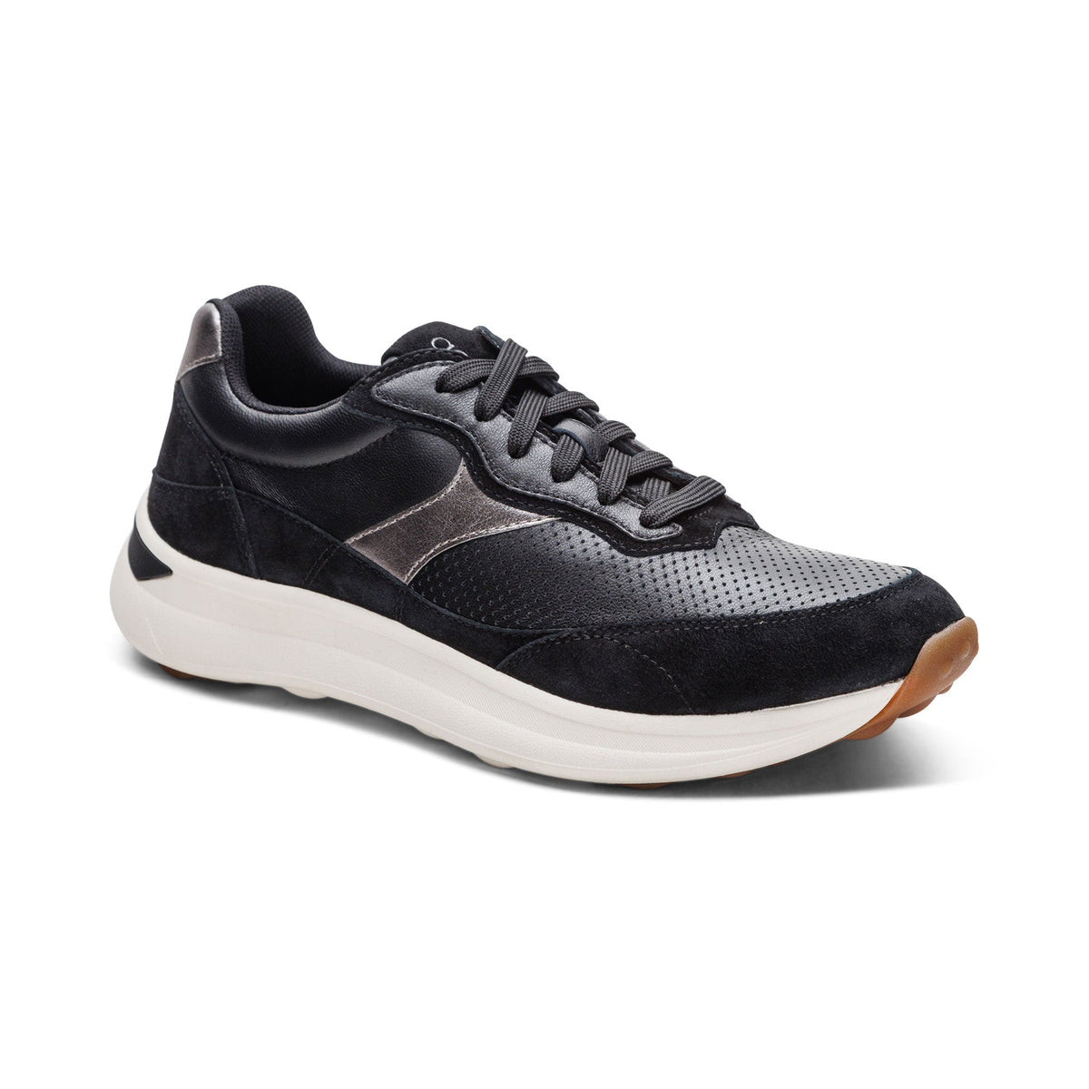 Aetrex Emily Lace-Up Sneaker - Black
