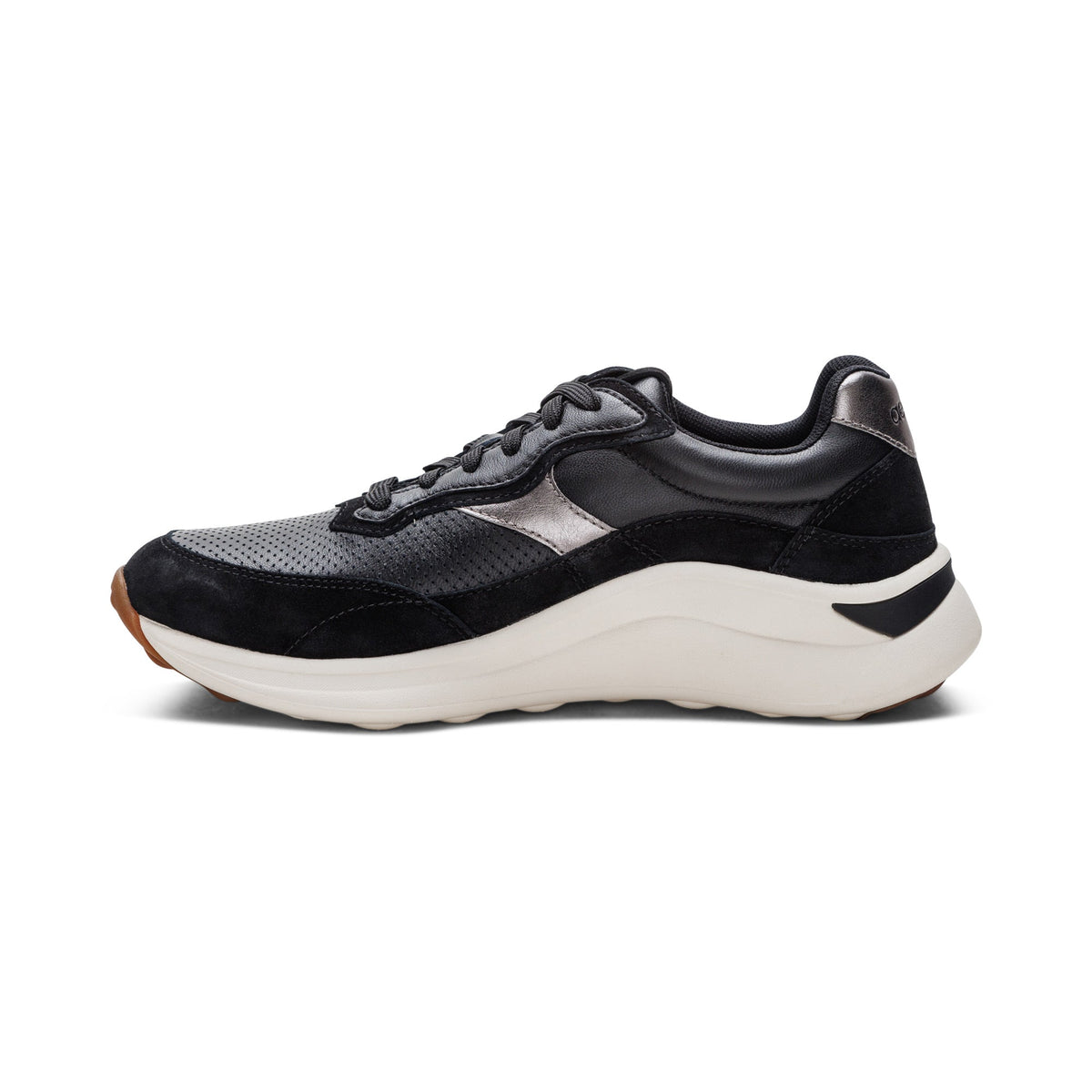 Aetrex Emily Lace-Up Sneaker - Black