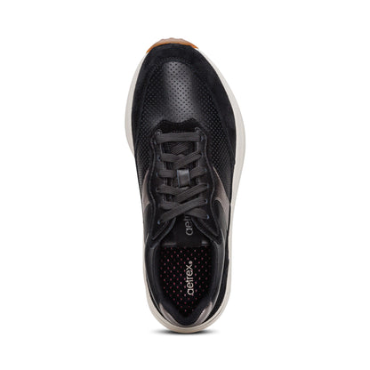 Aetrex Emily Lace-Up Sneaker - Black