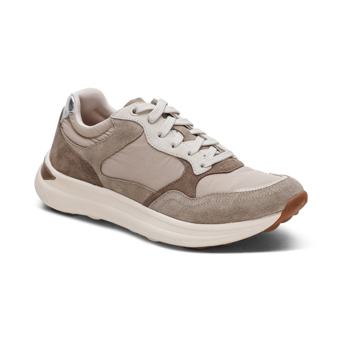 Aetrex Molly Lace-Up Sneaker - Taupe