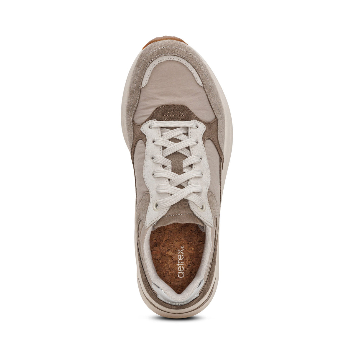 Aetrex Molly Lace-Up Sneaker - Taupe